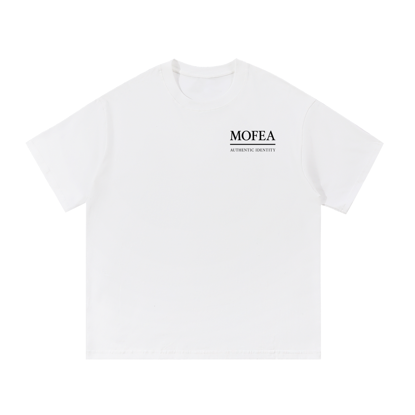 White MOFEA 9 Ether Authentic Identity T-shirt front